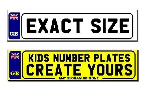 Custom kids number - number, plates
